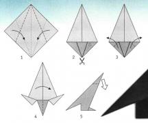 Origami pristatymas apie tai, kaip pasidaryti bokštą iš popieriaus